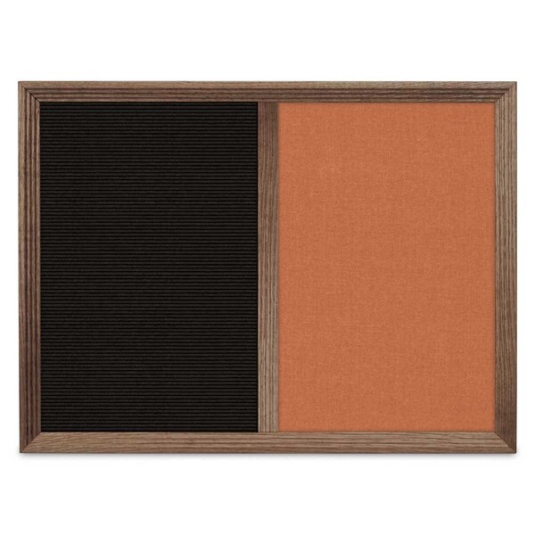 Enclosed Corkboard, 1 Door, 72"x36", 4" Fra